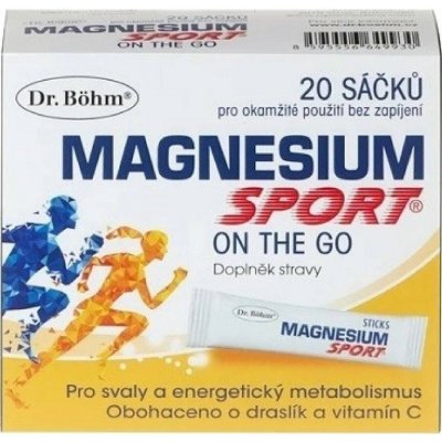 Dr.Böhm Magnesium Sport On the Go 20 sáčků – Hledejceny.cz