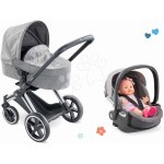 Corolle Set skládací kočárek trojkombinace Cybex Landau 3v1 Priam s multifunkčními předními koly a vajíčko pro panenku – Zboží Dáma