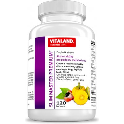 Vitaland Slim Master Premium 120 kapslí – Zbozi.Blesk.cz