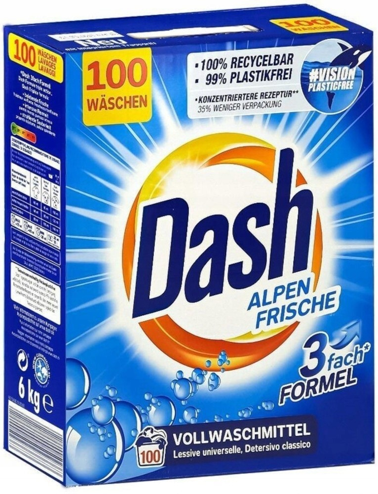 Dash univerzální prací prášek 100 PD 6 kg