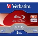 Verbatim BD-RE 50GB 2x, jewel, 5ks (43760)