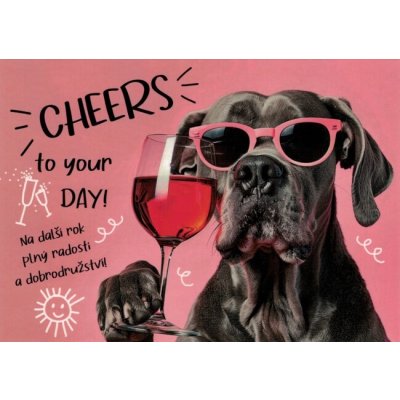 Pohlednice Cheers! – Zboží Dáma