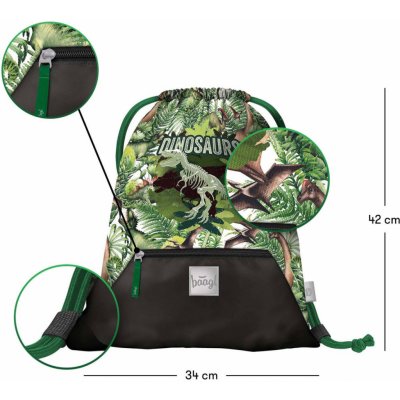 Baagl Dinosaurs zelená – Hledejceny.cz