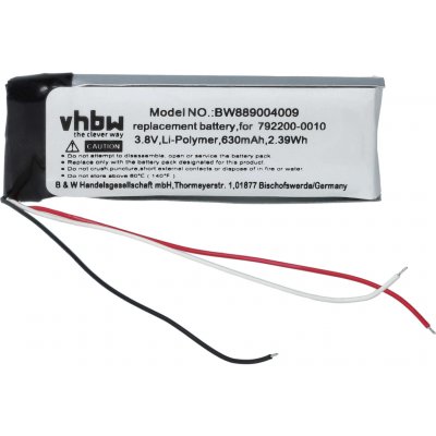 VHBW Baterie pro Bose NC 700 / NC 700 UC, 630 mAh - neoriginální – Sleviste.cz