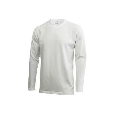 triko pánské dlouhý rukáv bílé S – Zboží Dáma