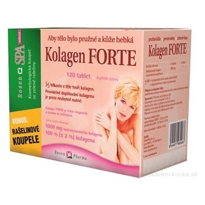 Rosenpharma Rosen Kolagen Forte 120 tablet + 2 RosenSpa zel.koupel – Hledejceny.cz