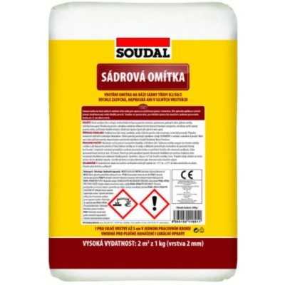 Soudal sádrová omítka jemná 5 kg – Zboží Mobilmania