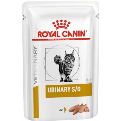 Royal Canin Veterinary Diet Cat kaps. Urinary S/O paštika Loaf 12 x 85 g – Hledejceny.cz