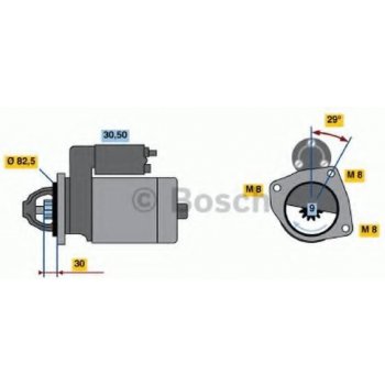 BOSCH Startér BO 0986018950