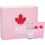 Dsquared2 Wood for Her EDT 50 ml + sprchový gel 50 ml + tělové mléko 50 ml dárková sada – Hledejceny.cz