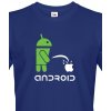 Pánské Tričko Pánské tričko Android vs Apple modrá