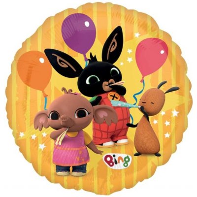 amscan Fóliový balónek standard králiček Bing a kamarádi oranžová 43 cm