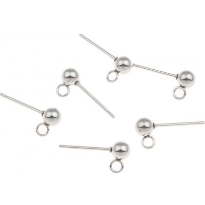 Puzeta s kuličkou 4mm chirurgická ocel 316 - Obsah balení 10 ks PO 002 – Zboží Dáma