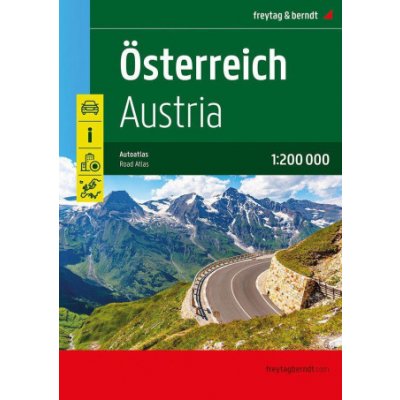 Österreich, Autoatlas 1:200.000, freytag & berndt – Hledejceny.cz