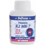 MedPharma Vitamin K2 MK-7+D3 1000 IU 107 tobolek – Hledejceny.cz