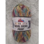 Himalaya Příze Wool socks print - S63-01 barevná – Hledejceny.cz