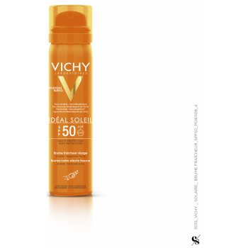 Vichy Idéal Soleil osvěžující opalovací sprej na obličej SPF50 75 ml od 499  Kč - Heureka.cz