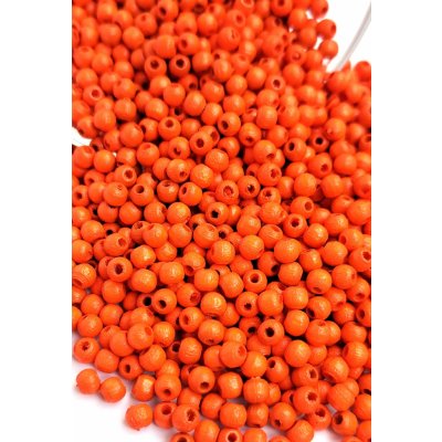 Detoa dřevěné korálky oranžové 4 mm 10 ks – Sleviste.cz