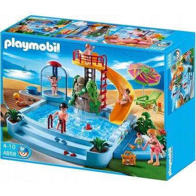 Playmobil 4858 Bazén se skluzavkou – Zboží Mobilmania