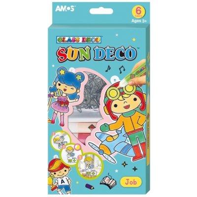 UNIPAP Barvy na sklo sada 6 ks 6422 10,5 ml + 6 sklíček – Zboží Dáma