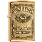 Zippo benzínový JACK DANIEL 24146’S LABEL BRASS EMBLEM – Zboží Mobilmania