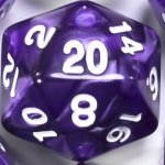 TLAMA games Hrací kostka dvacetistěnná perleťová Barva: fialová – Zboží Živě