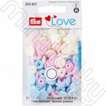 Patentky Prym Love kulaté - světle růžové, krémové, světle modré – Zboží Dáma