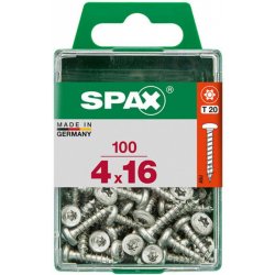 Spax Uni vrut půlkul.hlava T-Star plus T20 4CUT pln.závit Wirox 4 x 16 mm 100 ks