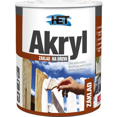 Het Akryl Základ na dřevo 0,7 kg bílá – Sleviste.cz