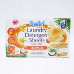 Swirl rozpustné papírky s pracím přípravkem pro univerzální praní vůní Tropical 20 ks – Zboží Mobilmania