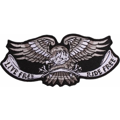 TXR Moto nášivka Orel - Live Free Ride Free – Zboží Dáma