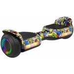 Hoverboard Rebel LED RGB černý s graffiti – Zboží Dáma