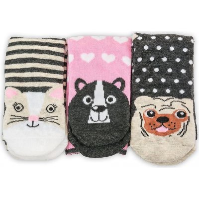 Pidilidi, PD013601 veselé ponožky FUNNY dívčí 3pack – Zboží Dáma