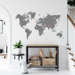 NSPIO Šablona na malování - Mapa s body rozmery 120x90 cm – Zboží Dáma