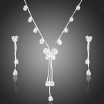 Francesca Petrucci souprava Swarovski Elements Roselin Bílá/čirá SET0140 – Zboží Dáma