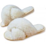 Ovčí Věci dámské lázeňské pantofle přírodní – Sleviste.cz