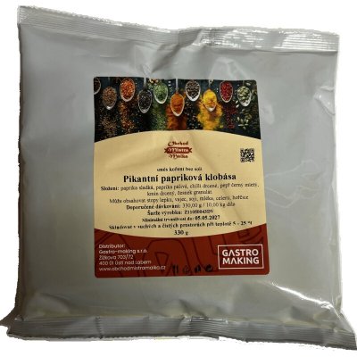 Mistr Málek Pikantní papriková klobása Premium 330 g – Hledejceny.cz