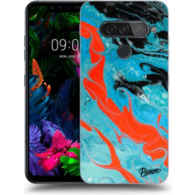 Pouzdro Picasee silikonové LG G8s ThinQ - Blue Magma čiré