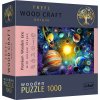 Puzzle TREFL Wood Craft Origin Cesta sluneční soustavou 1000 dílků