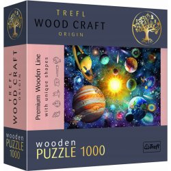 TREFL Wood Craft Origin Cesta sluneční soustavou 1000 dílků