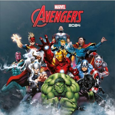 CurePink Oficiální nástěnný s plakátem Marvel Avengers 30 x 30 60 cm [CP24103] 2024 – Zboží Mobilmania