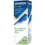 Sanorin 0,5 mg/ml nosní kapky 10 ml – Zboží Dáma