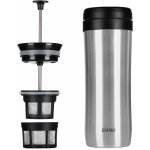 Espro French press kávovar TRAVEL PRESS P1 350 ml, stříbrná, broušená nerezová ocel – Zboží Mobilmania