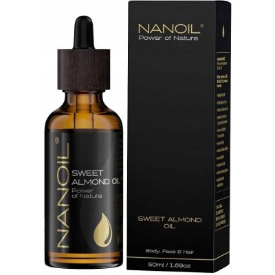 Nanoil Sweet Almond Oil mandlový olej pro péči o vlasy a tělo 50 ml – Zbozi.Blesk.cz
