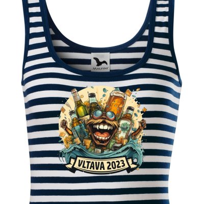 Vodácké tričko SAILOR ŠÍLENÁ ŘEKA A CHLAST volba řeky dámské tílko – Zboží Mobilmania