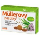 Dr. Müller Müllerovy pastilky s jitrocelem mateřídouškou bez cukru 36 pastilek – Hledejceny.cz