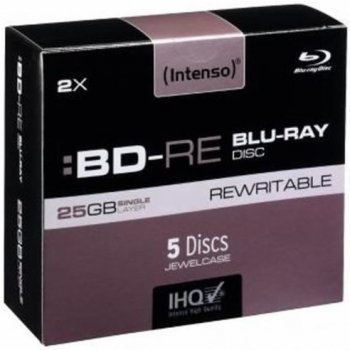 Intenso BD-RE 25GB 2x, jewel, 5ks (5201215)