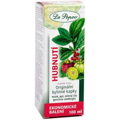 Dr. Popov Bylinné kapky Hubnutí 100 ml – Hledejceny.cz