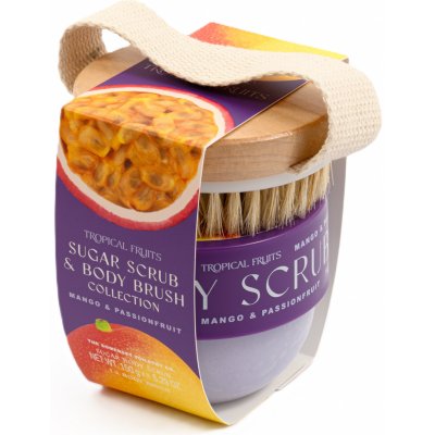 Somerset Toiletry Tropical Fruits – Mango & Passionfruit Sada tělového peelingu 50 g – Zboží Dáma