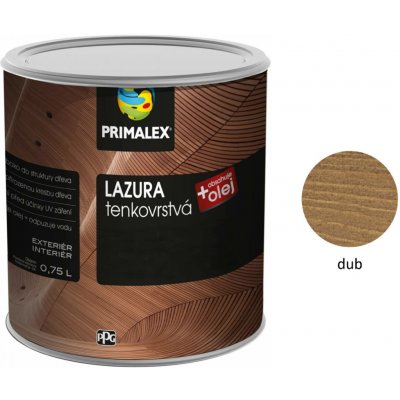 Primalex Lazura Tenkovrstvá 5 l Dub – Sleviste.cz